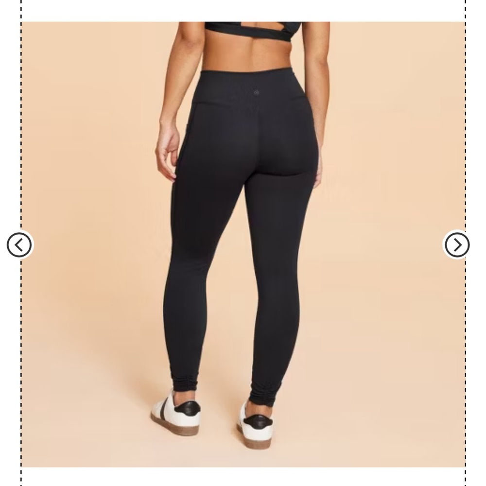 Blogilates Black Crossover Waist Leggings - Picture 2 of 8